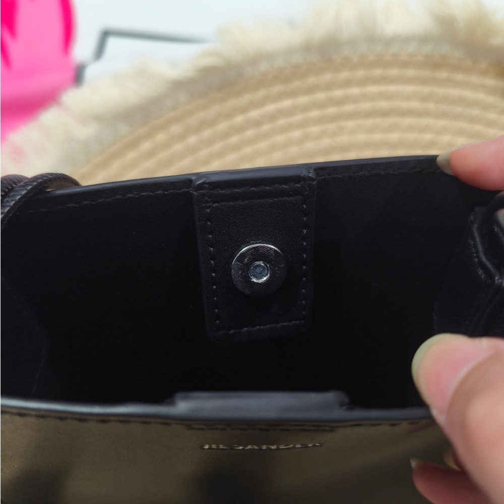 Jil Sander Black Leather Mini Crossbody Bag - Picture 7 of 10